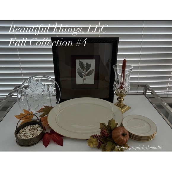 Lenox Hayworth Ivory China Platter with Gold Rim - Picture 8 of 8